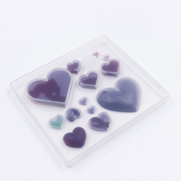 Multi-Size Love Text Heart Silicone Mold