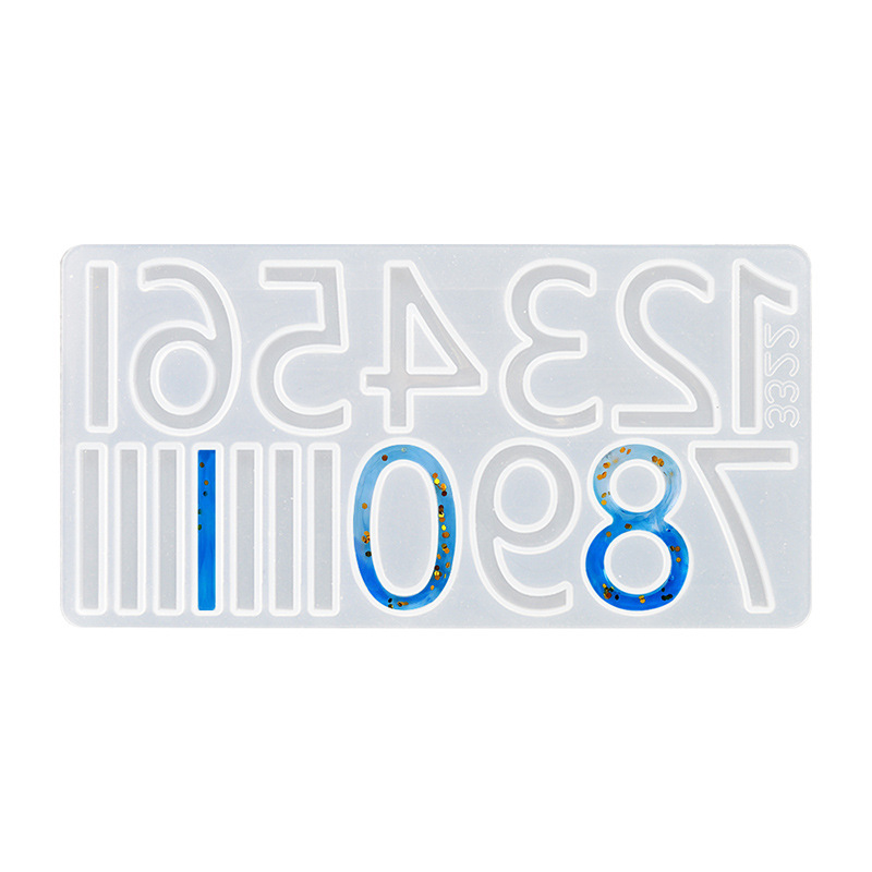 Clock Numeral Silicone Mold
