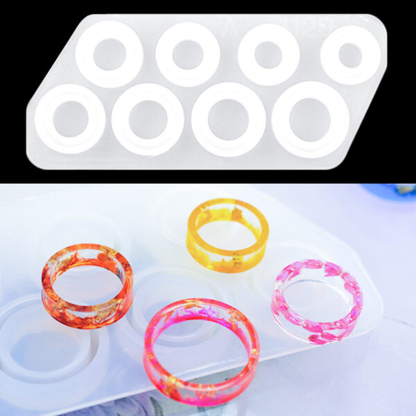 8-Design Assorted Ring Silicone Mold