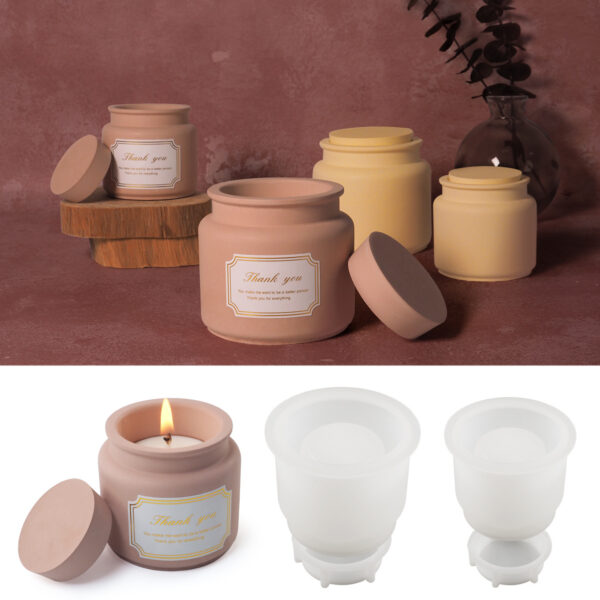 Round Storage Box Silicone Mold - Series 001