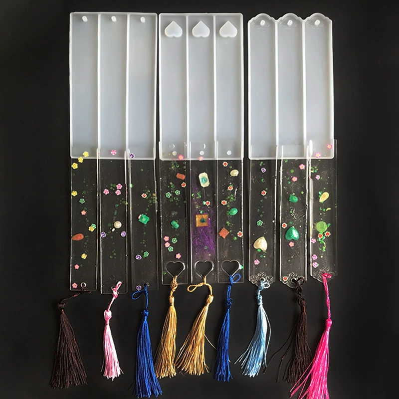 Love, Oval Pattern Bookmark Silicone Mold