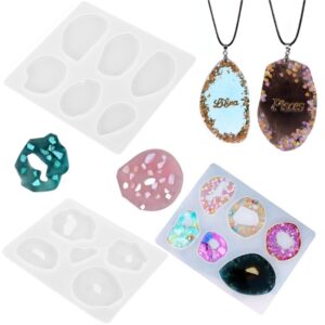 Assorted Irregular Gemstone Pendant Molds