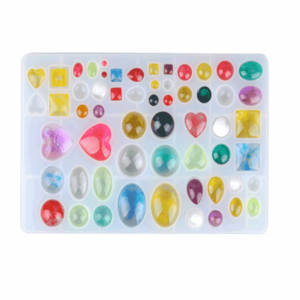 Assorted Cabochon Multi Shape Pendant Silicone Mold