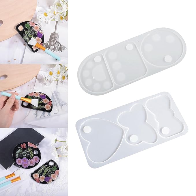 Resin Makeup Palette Silicone Mold - Butterfly/Oval