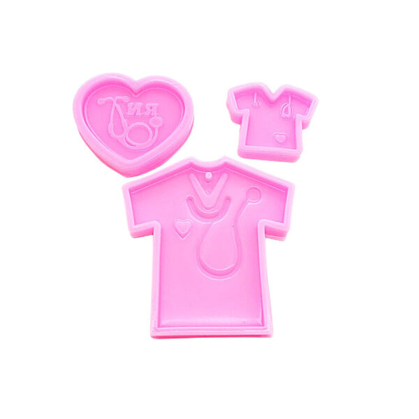 Scrubs Shirt Badge Reel Silicone Mold