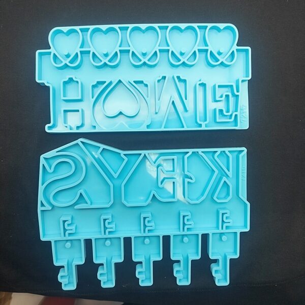 Wall Key Hanger Rack Silicone Mold