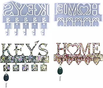 Wall Key Hanger Rack Silicone Mold