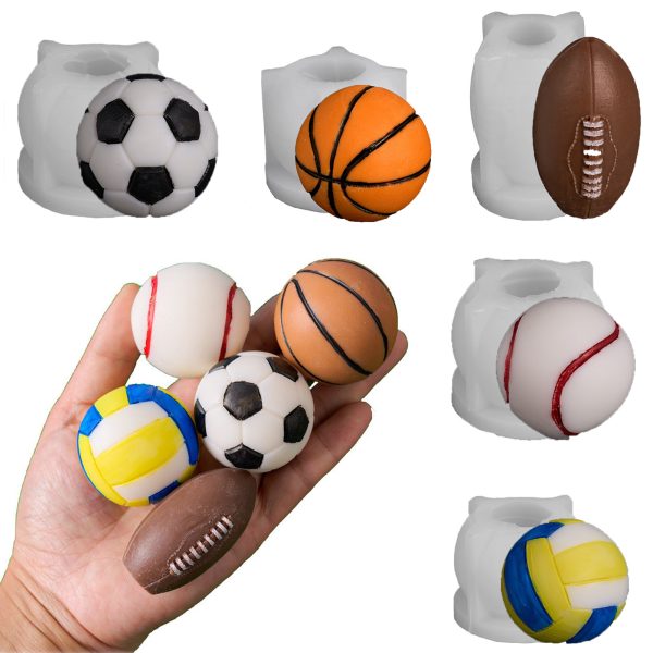 Sports Ball Keychain Candle Mold