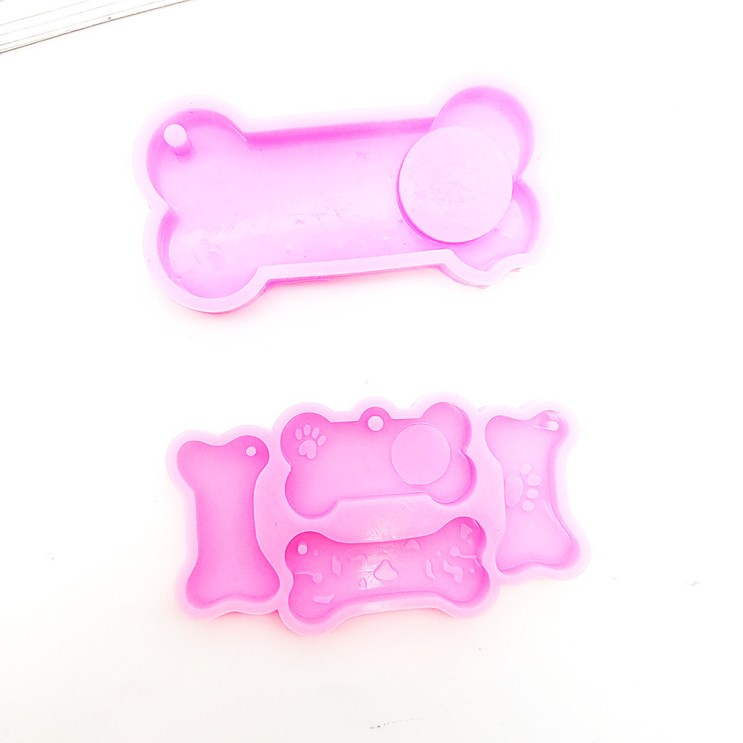 Dog Bone Pet Tag Silicone Mold Set