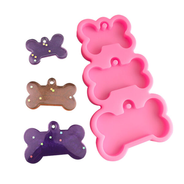Dog Bone Pendant Silicone Mold - Pet Tag