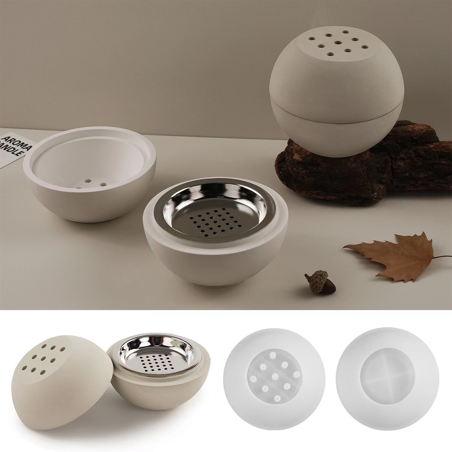 Sphere Incense Burner Silicone Mold