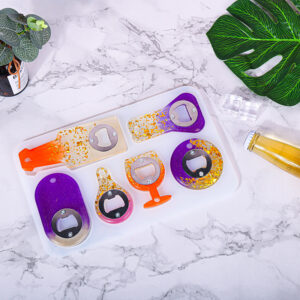 Resin Bottle Opener Mold Kit with Hardware