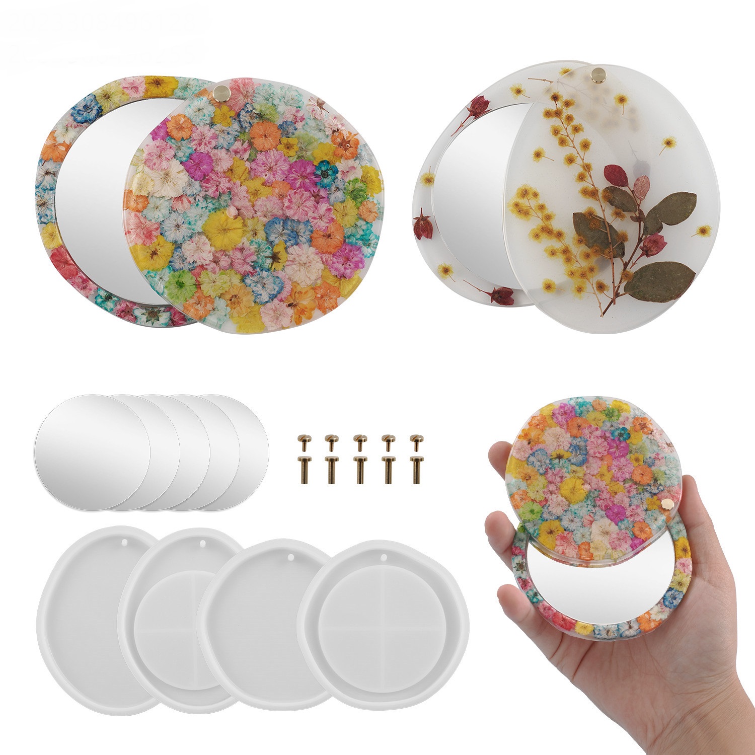 360 Rotating Table Mirror Silicone Mold