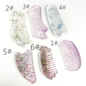 Assorted Hair Comb Silicone Mold - Multiple Styles