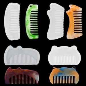 Assorted Hair Comb Silicone Mold - Multiple Styles