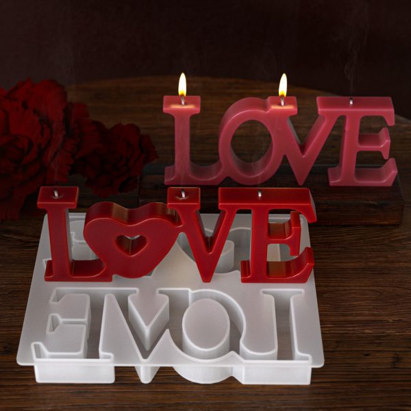 Large LOVE Word Silicone Mold - Home Decor