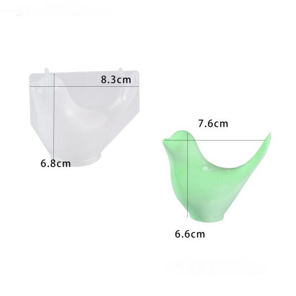 Detailed Perched Bird Silicone Mold - Garden Decor