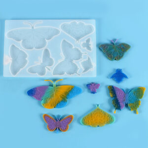 Large Wide-Wing Butterfly Mold - Set of 7