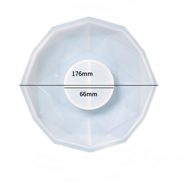 Geometric Polygon Wall Clock Silicone Mold