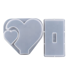 Hanging Heart Photo Frame Mold Set with Chains