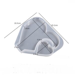 Hanging Heart Photo Frame Mold Set with Chains