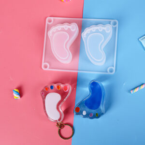Baby Feet Footprint Silicone Mold pair