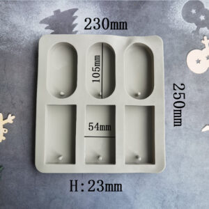 Oval, Square Wax Sachet Silicone Mold