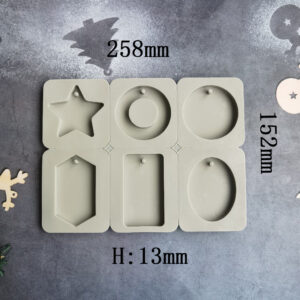 6 Cavity Mixed Shape Wax Sachet Mold