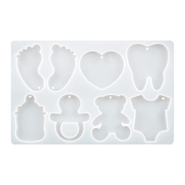 Baby Shower Theme Keychain Silicone Mold