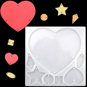 Large Love, Star Keychain Silicone Mold