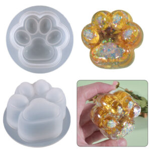 Large Paw Print Keychain Silicone Mold