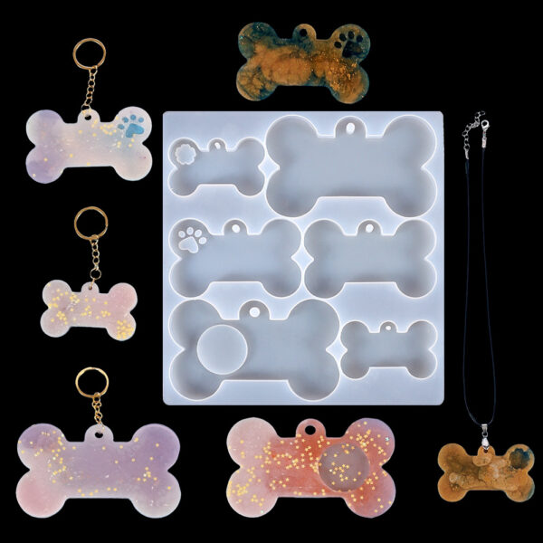 Multi-Size Bone Tag Silicone Mold Set