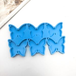 6-Cavity Small Butterfly Keychain Mold