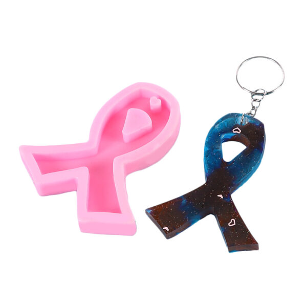 Awareness Ribbon; Cancer Free; Keychain Mold