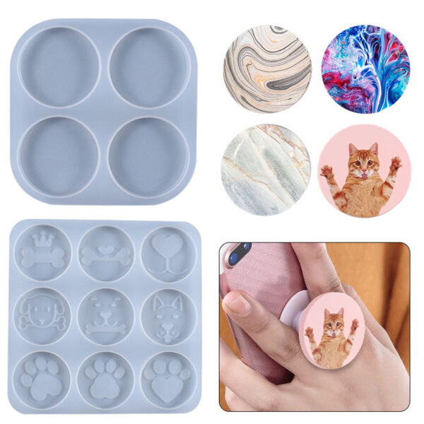 4 Cavity Round Grip Silicone Mold