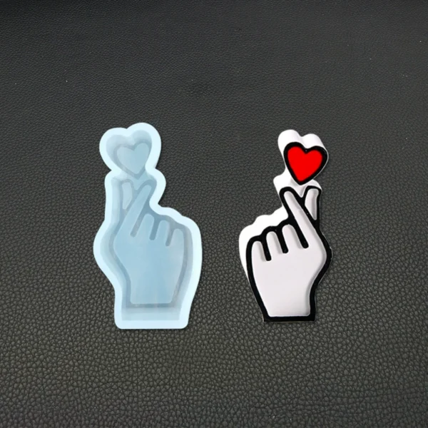 Heart Finger Sign Silicone Mold