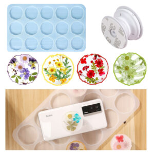 15 Cavity Mini Irregular Grip Keyholder Silicon Mold