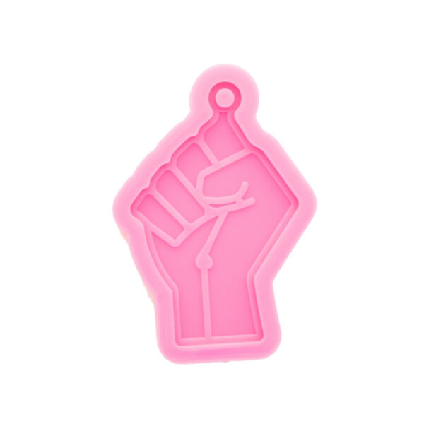 Raised Fist Solidarity Hand Keychain Mold