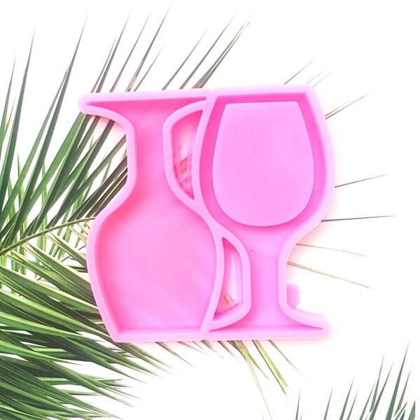 3D Wine Glass Earring Silicone Mold