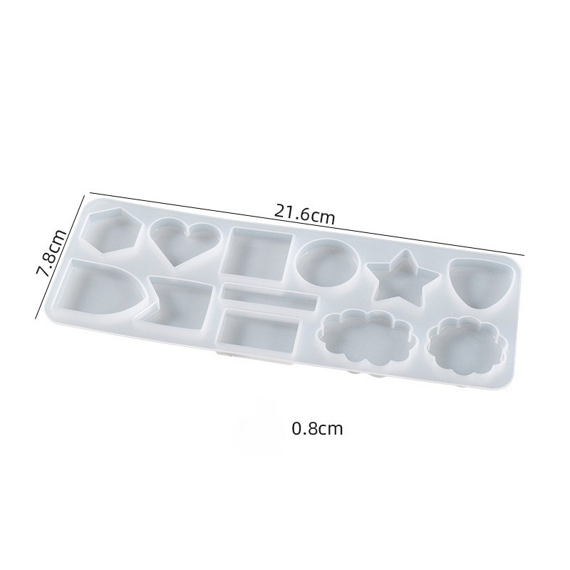 12-Cavity Mixed Pendant Silicone Mold