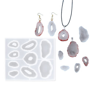 Irregular Raw Crystal Pendant Silicone Mold
