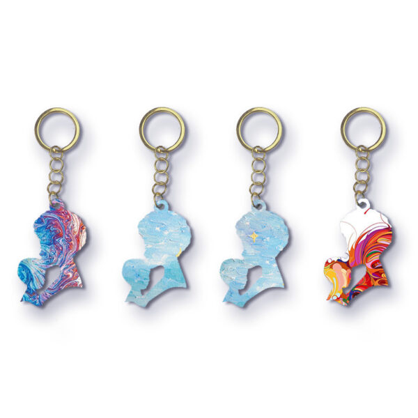 Mother, Child Silhouette Keychain Mold