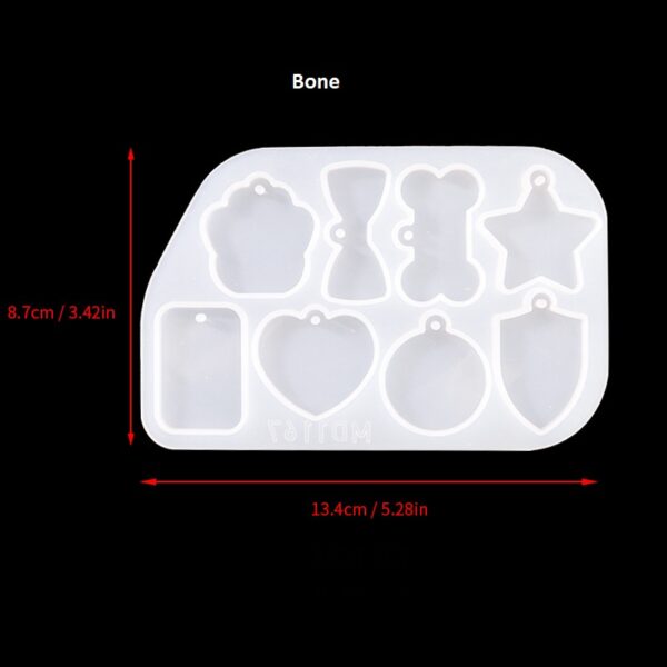 Shield Shape Pendant Silicone Mold Set