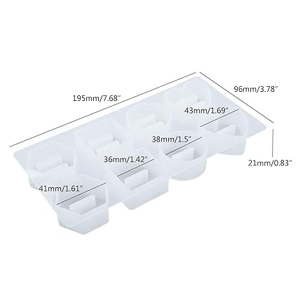 8-Cavity Cone Ring Display Silicone Mold