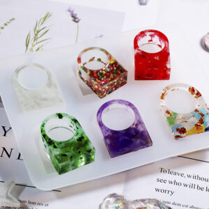 Rectangular Top Statement Ring Silicone Mold