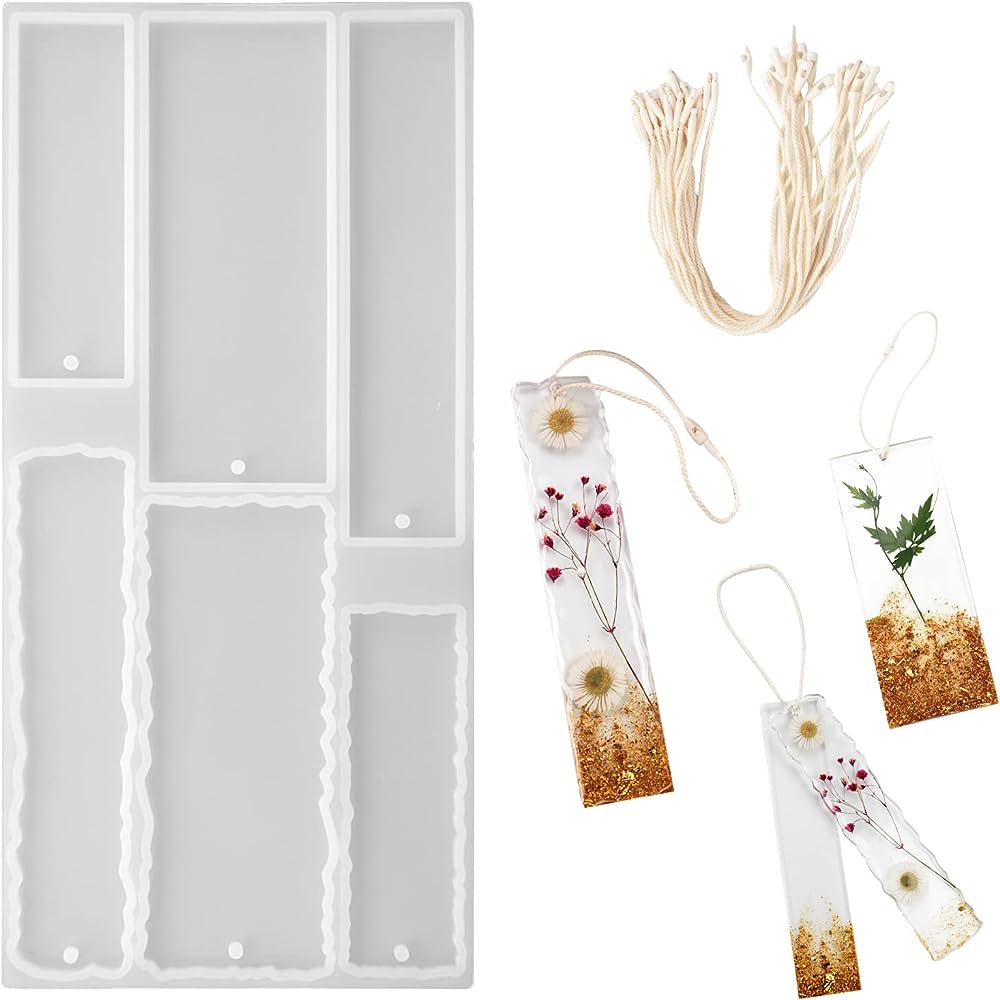 6-Cavity Assorted Bookmark Silicone Mold