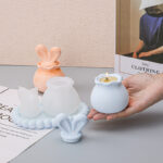 Bunny Rabbit Ear Storage Jar Silicone Mold