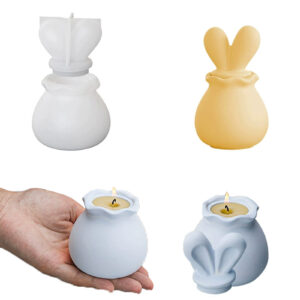 Bunny Rabbit Ear Storage Jar Silicone Mold