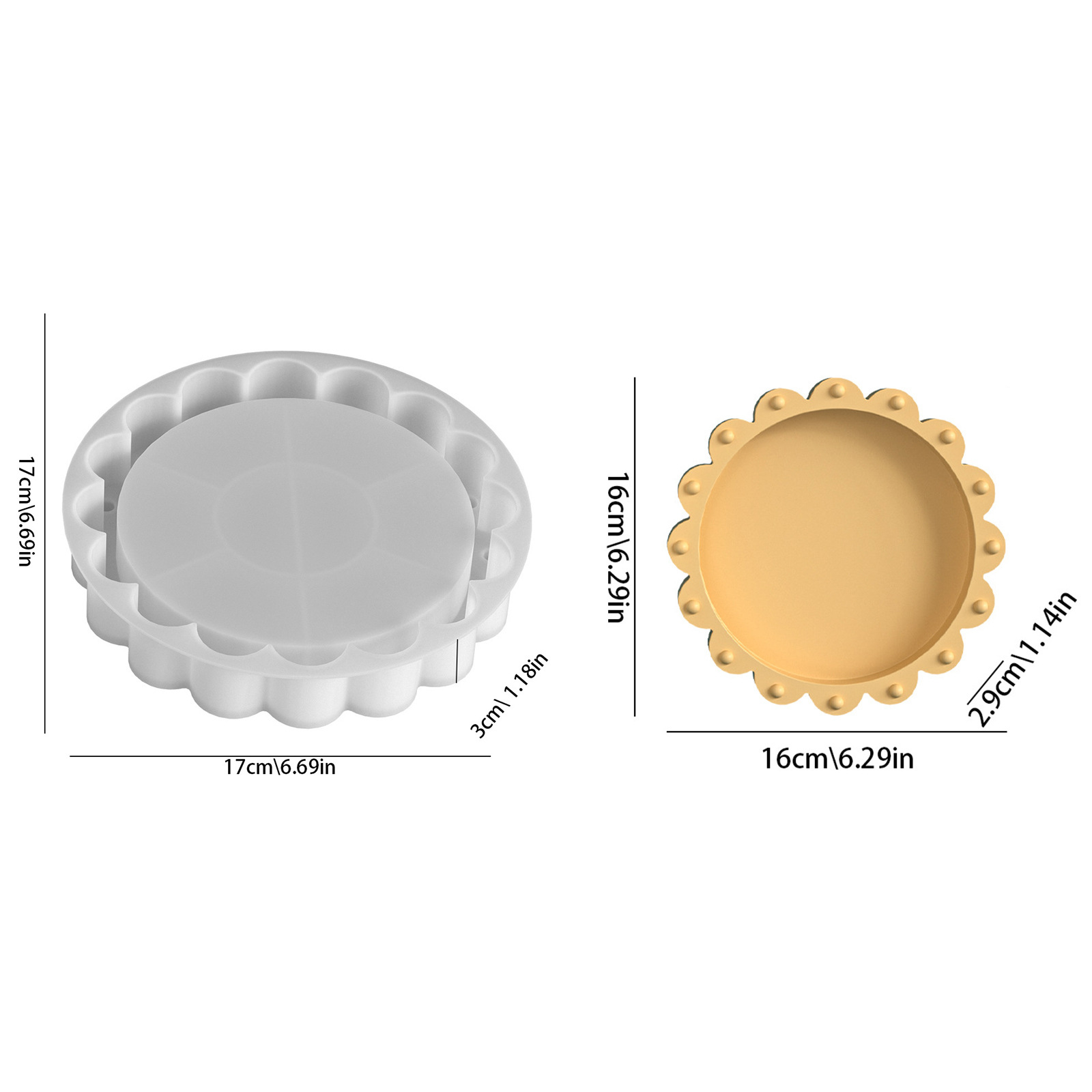 Round Lace Bead Tray