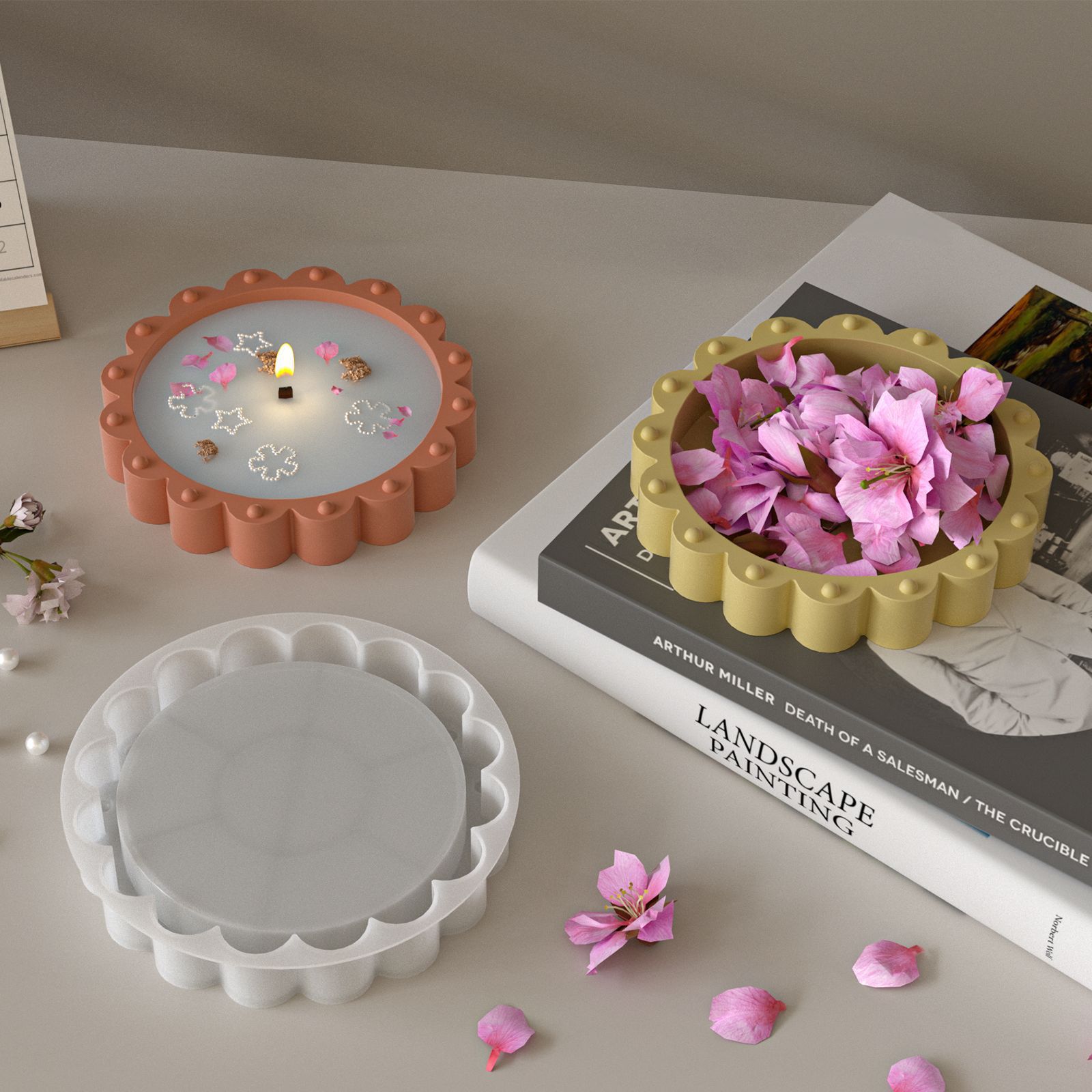 Round Lace Bead Tray